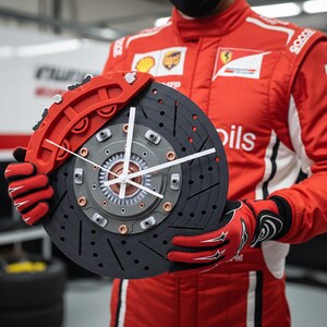 Orologio a disco freno / Orologio da parete da corsa / Decorazione per garage / Arte JDM per garage / Arte automobilistica da parete / Decorazione per auto da corsa / Regali per appassionati di auto immagine 12