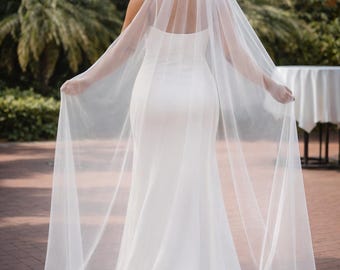 Chapel Single Layer Sheer Tulle Bridal Veil