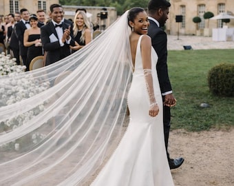 Cathedral Single Layer Sheer Tulle Bridal Veil