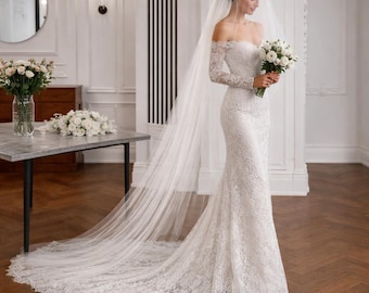 Cathedral Two-Tier Wedding Veil For Ceremony