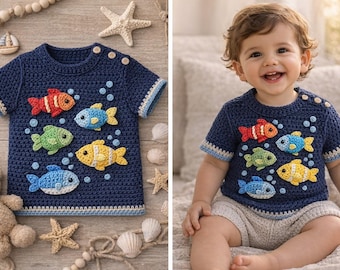 Crochet Baby Ocean Shorts Pattern – Summer friendly PDF Download