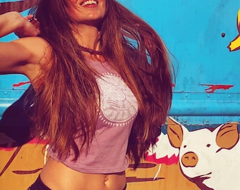 Lilac Rattlesnake racer back tank top
