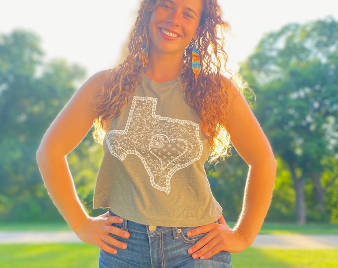 Austin Texas Cactus Love racerback tank
