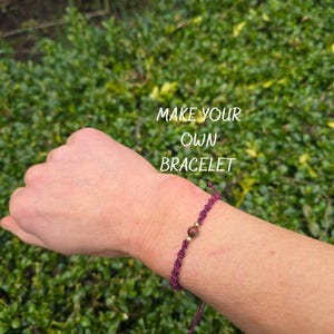 Bloodstone Macramé Bracelet Kit | Beginner DIY Jewellery Kit | Make Your Own Bracelet
