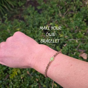 Peridot Macramé Bracelet Kit | Beginner DIY Jewellery Kit | Make Your Own Bracelet