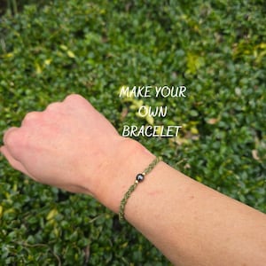 Hematite Macramé Bracelet Kit | Beginner DIY Jewellery Kit | Make Your Own Bracelet