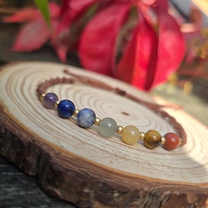 DIY~7 Chakra Bracelet Making Kit For Beginners~Learn Macrame Jewellery~Includes Paper Guide & Video Tutorial~Boho Craft~Choose Your Thread
