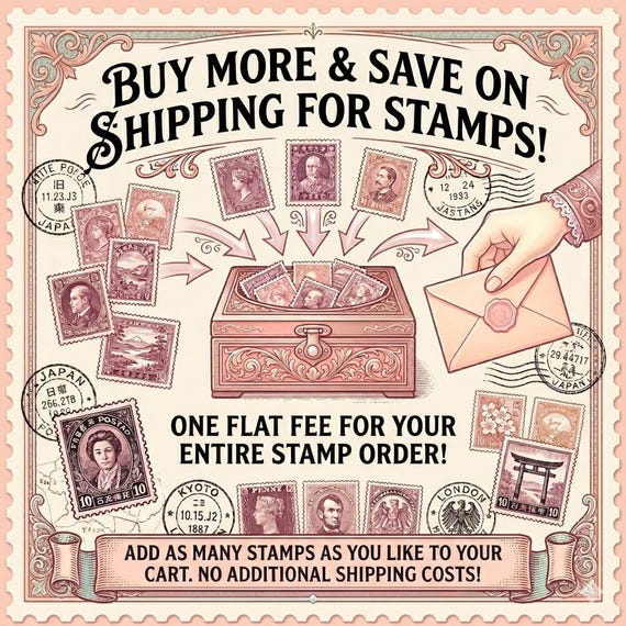 Vintage Japanese Stamps – Oku No Hosomichi Series 12pcs (issues No