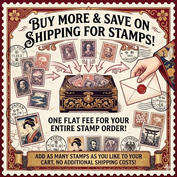 Japanese “oku No Hosomichi” Stamps – 12 Stamp Set (issues No.1–3