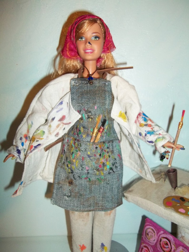 Artist Barbie - Etsy