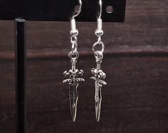 Gothic Fantasy Dagger Earrings