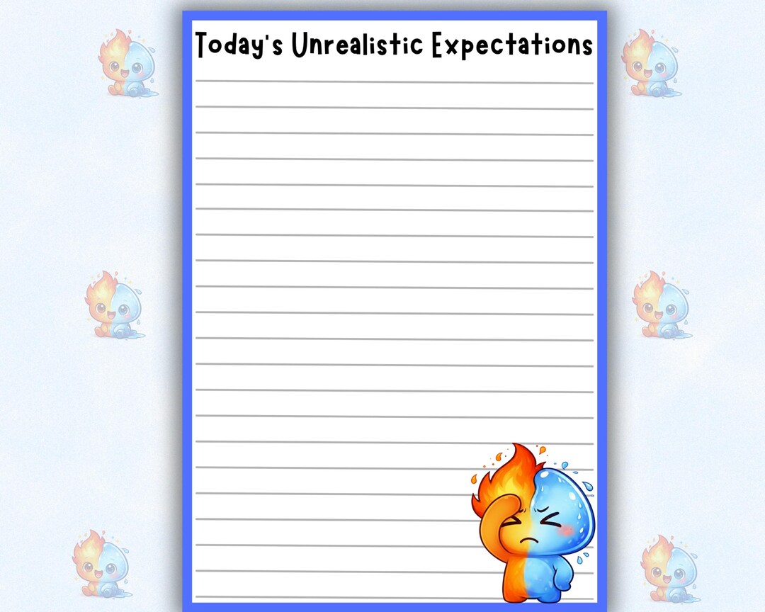Funny Office Notepad Printable | Humorous Anxiety Stationery| Digital ...