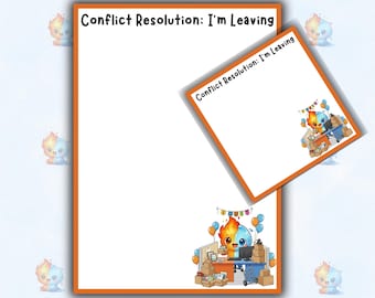 Funny I Quit Printable Notepad | Sarcastic Coworker Leaving Gift | Digital Download