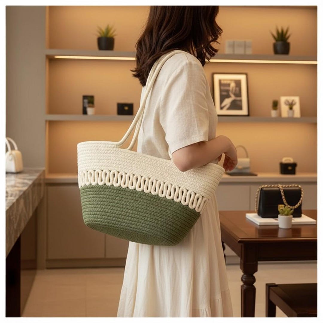 Straw Beach Bag | Boho Floral Woven Tote | Summer Vacation & Beach ...