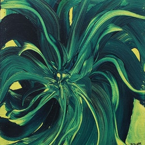 Original Green Abstract Acrylic Painting 4 image 1