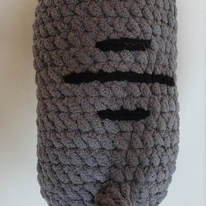 Long Grey Cat Crochet Plush toy image 3