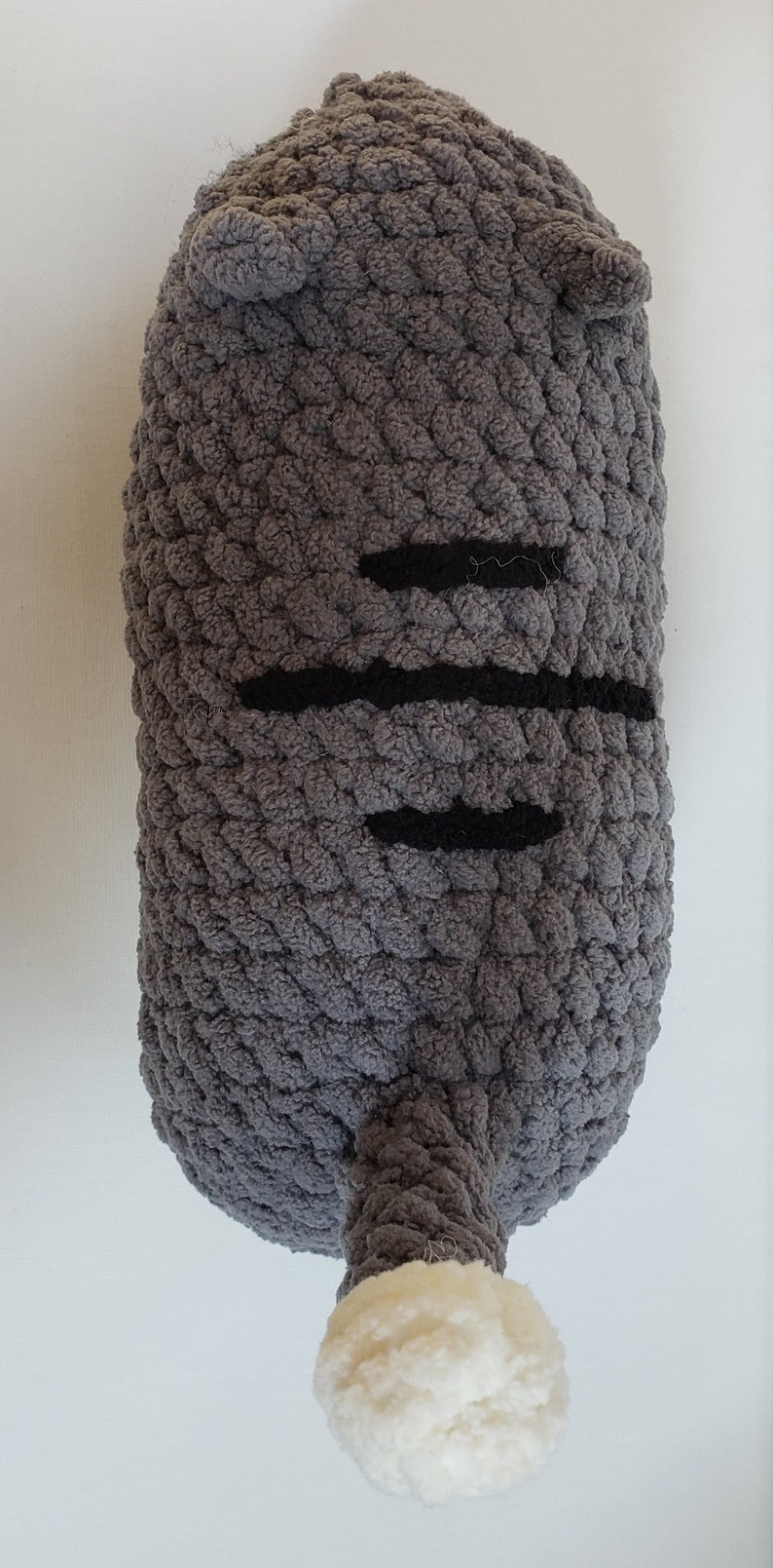 Long Grey Cat Crochet Plush toy image 3