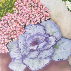Original Pastel Painting 'Autumn Flowers' 9.5 x 12 image 2