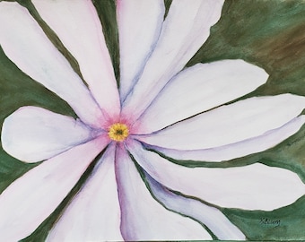 Original Watercolor Painting "Star Magnolia"