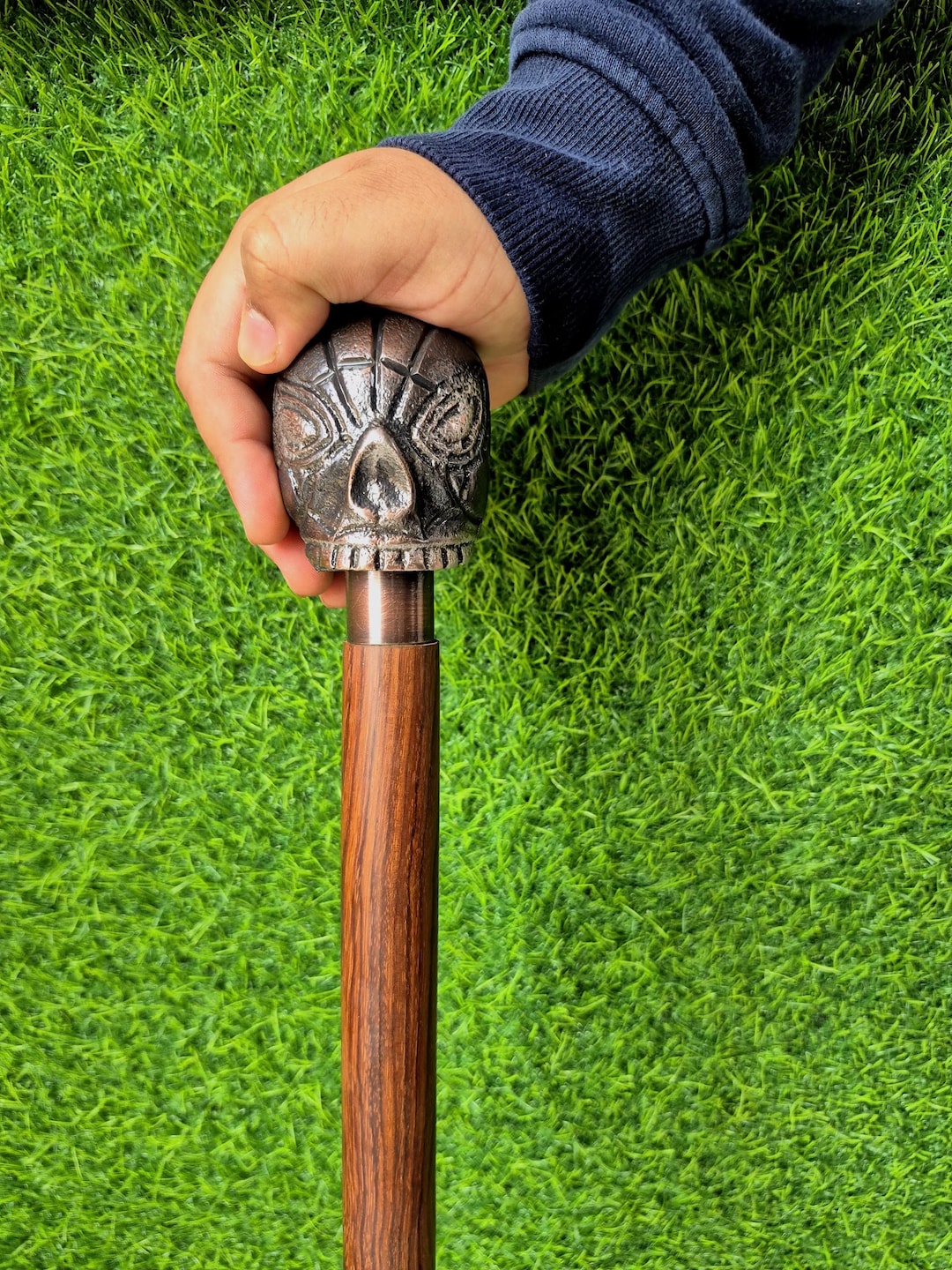 Venom Monster Face Walking Cane 35 Inch Lightweight Aluminium Antique ...