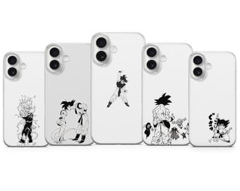 Custodia per telefono Goku Dark Anime Aesthetic per iPhone 17 16 15 14 13 12 11 Samsung S25 S24 Pixel 10 9 8 7