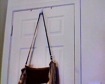 Big Boho Bag Vintage Chic Upholstery 4 Pocket Adjustable Shoulder Crossbody Messenger PLAID and Reversible CORDUROY Shopper Tote Large Purse