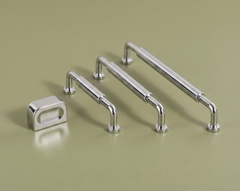 Moderner Schrankgriff, minimalistischer Schubladengriff, quadratischer Schrankknopf, moderne Küchenbeschläge, Kommodengriff, Möbelschubladengriff