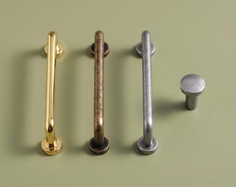 Vintage-Schrankgriffe, rustikale Schubladengriffe, runde Schrankknöpfe, Landhaus-Schrankbeschläge, Küchenschrankgriffe, Kommodengriffe
