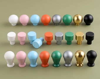 Moderne Schrankknöpfe, runde Schubladenknöpfe, minimalistische Kommodenknöpfe, Schrankbeschläge mit einem Loch, Küchenschrankknöpfe