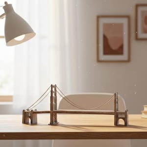 Miniatyrbro i STL | 3D-utskrivbar bordsterräng | DnD-landskap | Krigsspelsdioramamodell | Digital nedladdning