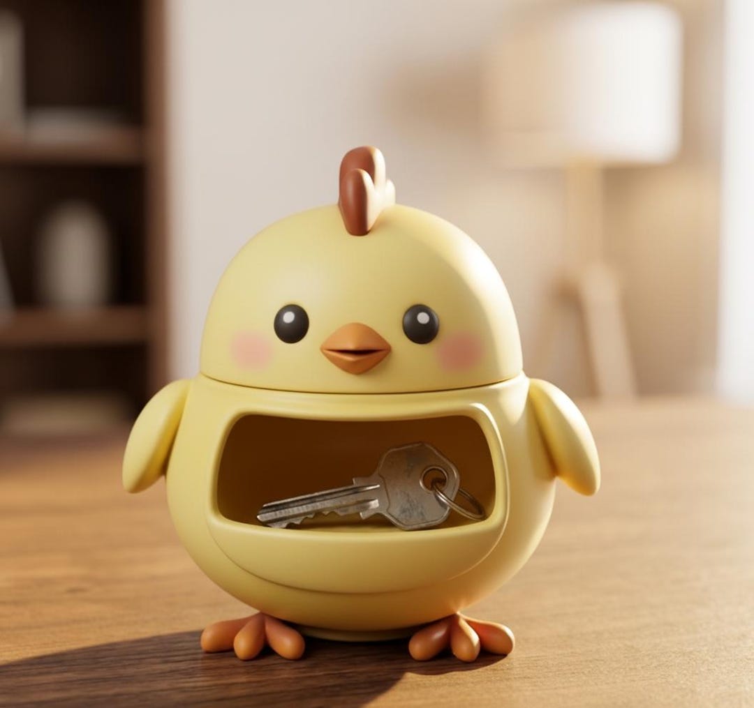 Easter Chick Key Bowl STL | 3D Printable Key Tray Organizer (digital ...