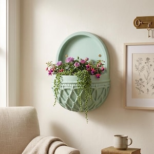 Boho Woven Wall Planter STL, Minimalist 3D Printable Plant Pot (Digital Download)