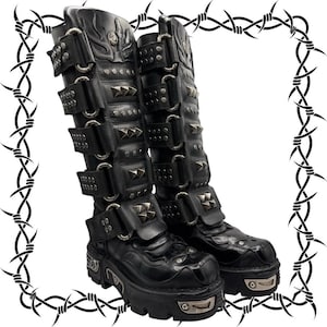 Vintage New Rock Boots Men - Etsy