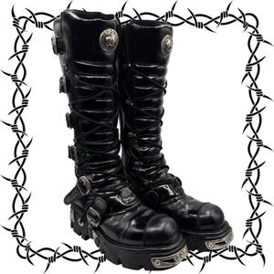 靴 00s vintage new rock 26.0 New Rock Boots Vintage - Etsy