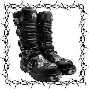 Vintage New Rock Boots Men - Etsy