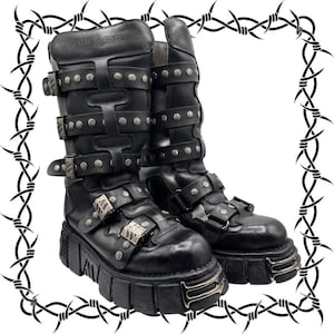 Vintage New Rock Boots Men - Etsy