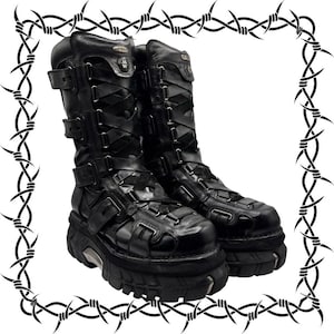 Vintage New Rock Boots Men - Etsy