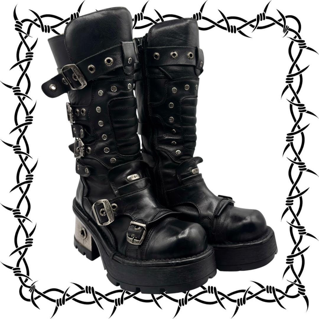 New Rock Boots Vintage - Etsy