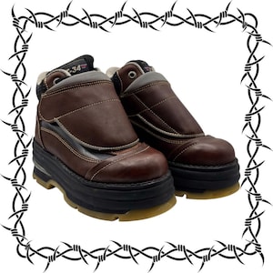Botas de plataforma T-34 marrones ART vintage