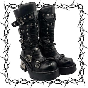 Vintage New Rock Boots Men - Etsy