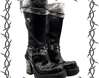 Y2K 2000s Punk Gothic Emo Grunge Fashion Platform Metallic Rock