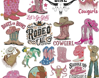 Cowgirl Embroidery Design, Cowgirl Wildflower Boots, Square Toe, Poppy Meadow Cowboy, Western boot, Machine Embroidery Design