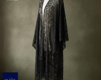 Lace Fringe Cardigan Shawl | Lightweight Sun Protection Wrap