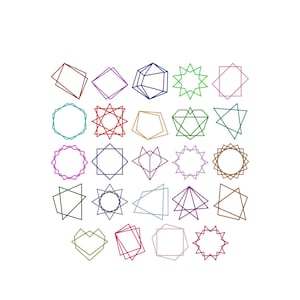 Frames Embroidery Design, Frame Applique Embroidery Design, Square, circle, Rectangular Shapes Embroidery Design, Frames Applique Embroidery