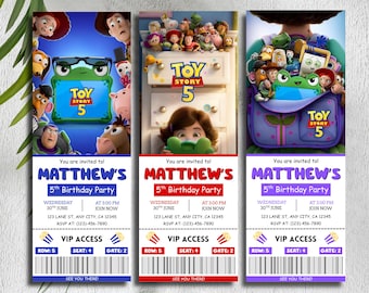 Editable Toy Story 5 Movie Invitation, Toy Story Party, Toy Story 5 Movie Invitation Template, Toy Story 5 Bday Party, Instant Download
