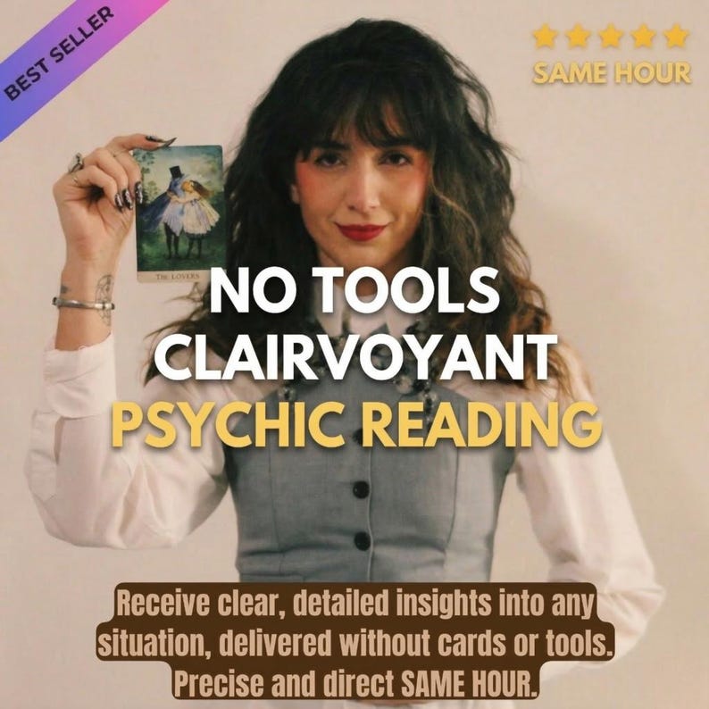 Same Hour No Tools Psychic | Clairvoyant Reading | Love & Career Guidance | Future Insight | Accurate Blind Reading | No Cards image 1