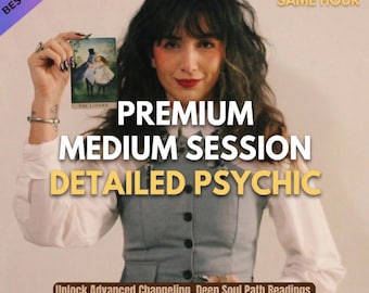 Sessione medianica premium in un'ora / Le tue risposte sono qui / Tarocchi per amore, vita e carriera / Vera sensitiva telepatica / Intuizione medianica