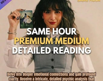 Lettura dettagliata premium in un'ora, lettura psichica approfondita, lettura sulle relazioni amorose, guida psichica, lettura medianica