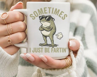 A volte scoreggio e basta Tazza, Tazza con rana divertente, Tazza squilibrata, Tazza regalo scherzosa, Tazza con meme divertente, Tazza stravagante