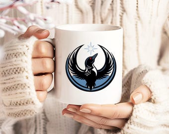 Tazza da caffè e tè con emblema della stella del Loon ribelle del Minnesota, simbolo della Vigilanza Settentrionale